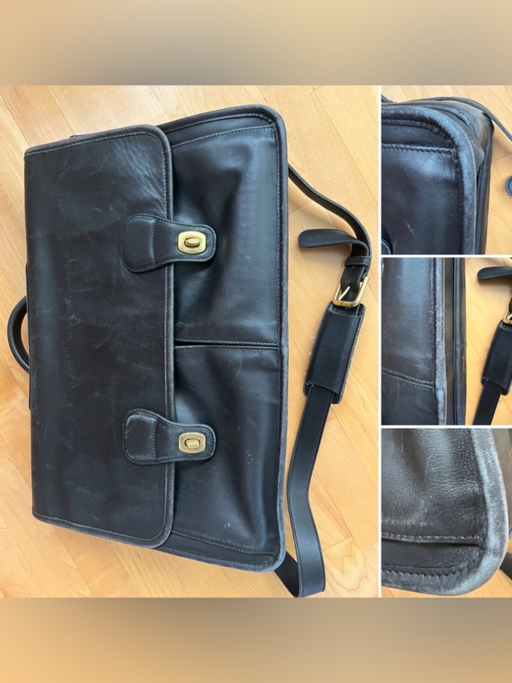 💼0532 Prescott Diplomat Laptop Organizer Briefcase Messenger Computer Lawyer Bag - Picture 11 of 17